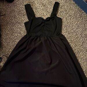 Elegant Black Sleeveless Dress